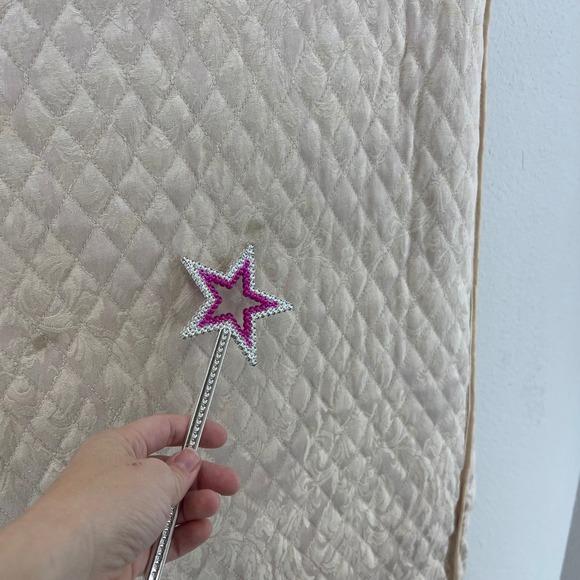 Vintage Grandma Quilted Garment Bag Travel Clothes Carrier Pink Zippered Gold - Picture 9 of 14